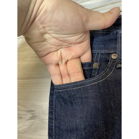 Levis Jeans Womens 6 Dark Wash Mid Rise Skinny Stretch Denim 5 Pocket Zip Fly - Picture 3 of 12